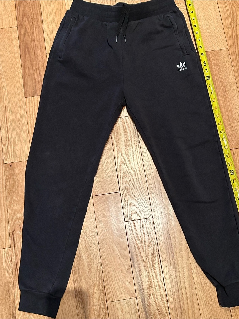 adidas Black Kids Logo Joggers with Trefoil